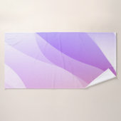 Forme de vague géométrique Abstraite avec C doux d (Serviette de bain)