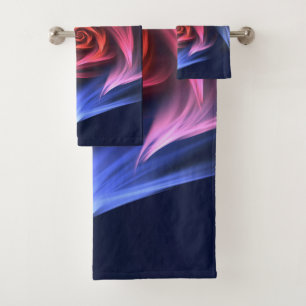 Forme De Vortex Abstrait Rouge Et Bleu
