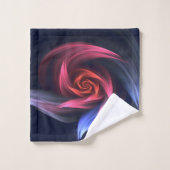 Forme De Vortex Abstrait Rouge Et Bleu (Gant de toilette)