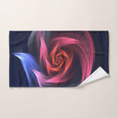 Forme De Vortex Abstrait Rouge Et Bleu (Serviette à main)