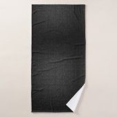 Forme d'hexagone noir (Serviette de bain)