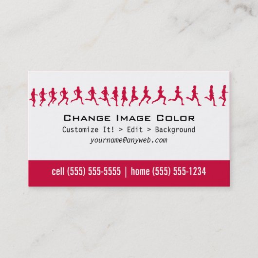 Forme physique - carte de visite personnel (Devant)