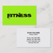 FORME PHYSIQUE - cartes de visite (Devant / Derrière)