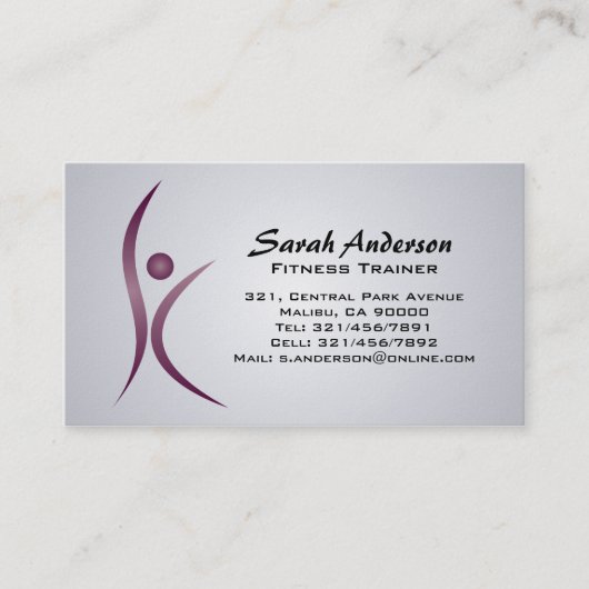 Forme physique - cartes de visite (Devant)