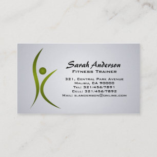 Forme physique - cartes de visite