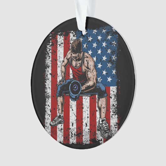 Forme physique d'haltère de haltérophile (devant)