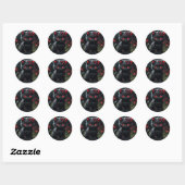 Forme : Stickers ronds classiques comme chat par A (Feuille)