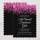 Formeel bedrijf Fundraiser RoseGold Falling Stars Kaart (Voorkant / Achterkant)