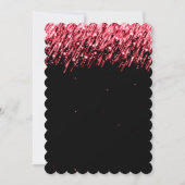 Formeel bedrijf Fundraiser Ruby Red Falling Stars Kaart (Achterkant)