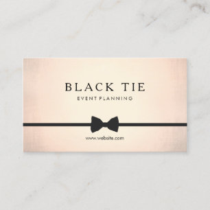 Formeel Black Stropdas Event Planner Gold (geen gl Visitekaartje