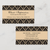 Formeel DamasVisitekaartje Visitekaartje (Voorkant / Achterkant)