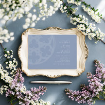 Formeel Elegant Klassiek Gotisch Stofblauw Bruilof