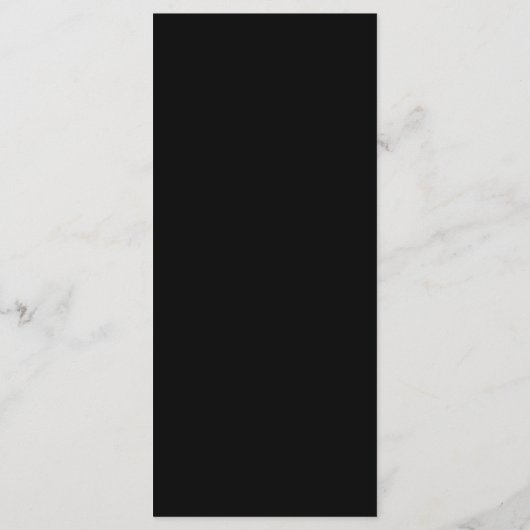 Formeel Elegant Script Zwart-wit bruiloft Menu (Achterkant)