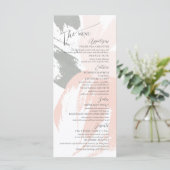 Formeel Elegant Wedding Rehearsal Flat Menu (Staand voorkant)
