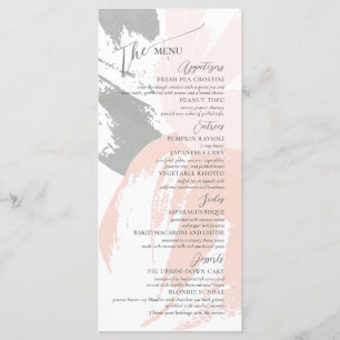 Formeel Elegant Wedding Rehearsal Flat Menu