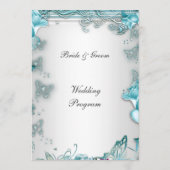 Formeel huwelijksprogramma blauw programma (Achterkant)