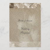 Formeel huwelijksprogramma programma (Achterkant)