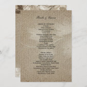 Formeel huwelijksprogramma programma (Voorkant / Achterkant)