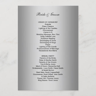 Formeel huwelijksprogramma programma