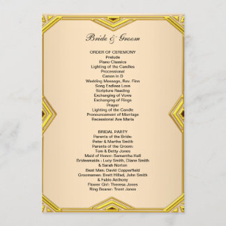 Formeel Klassiek Trouwprogramma Programma