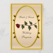 Formeel Klassiek Trouwprogramma Programma (Achterkant)