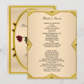 Formeel Klassiek Trouwprogramma Programma (Voorkant / Achterkant)