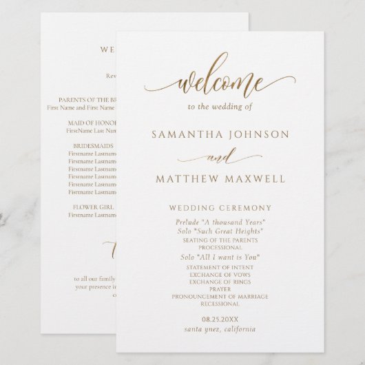 Formeel, modern programma voor goudweddenschappen (Voorkant / Achterkant)