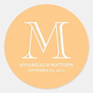 Formeel monogram bruiloft voor etiket