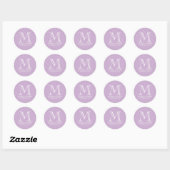 Formeel monogram bruiloft voor etiket (Vel)