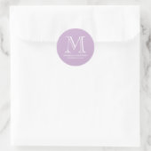 Formeel monogram bruiloft voor etiket (Tas)