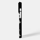 Formeel van zwarte en zilverstof Case-Mate iPhone case (Achterkant / Links)