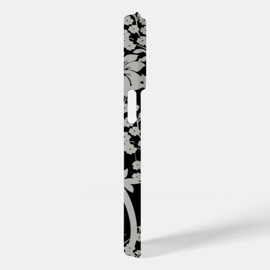 Formeel van zwarte en zilverstof Case-Mate iPhone case (Achterkant / Rechts)