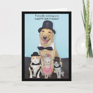 Formeel Wensend u Gelukkige Verjaardag Kaart