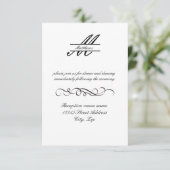 Formel Simple Élégant - 3x5  Invitation de récepti (Debout devant)