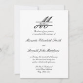 Formel simple élégant - Faire-part de mariage (Devant)