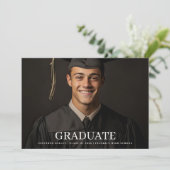 Formele 2 Fototypografie Afstuderen aankondiging (Staand voorkant)