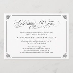 Formele 60e Jubileum Uitnodigingen