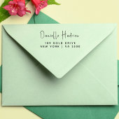 Formele aangepaste naam Retouradres Rubber Rubberstempel