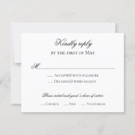 Formele antwoordkaart kaart