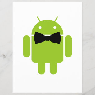 Formele Atire Green Android Robot Flyer