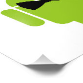 Formele Atire Green Android Robot Foto Afdruk (Hoek)