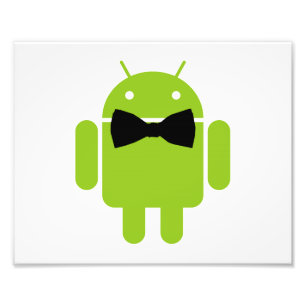 Formele Atire Green Android Robot Foto Afdruk