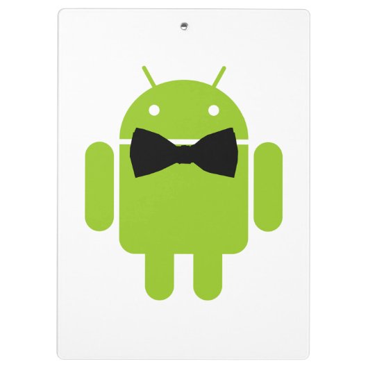 Formele Atire Green Android Robot Klembord (Achterkant)