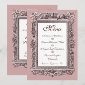 Formele barok 25e Jubileum menu binnenste Kaart (Voorkant / Achterkant)