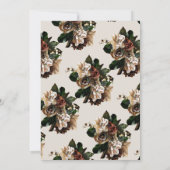 Formele Boho Terracotta Greenery Floral Wedding Kaart (Achterkant)