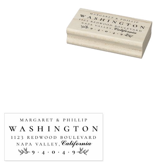 Formele Brief Getrouwd Paar Retouradres Rubberstempel (Gestempeld)