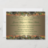 Formele Camo Wedding Invitations 5x7 Kaart (Achterkant)