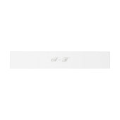 Formele Classic White & Sage Green Script Wedding Uitnodigingen Wikkel (Vlak)