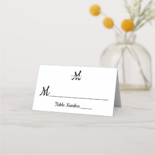 Formele eenvoudige e-legant koekje - Escortkaart