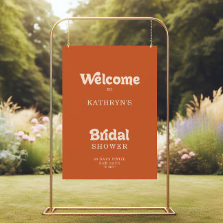 Formele eenvoudige terracotta bruiloftsborrel welk poster
